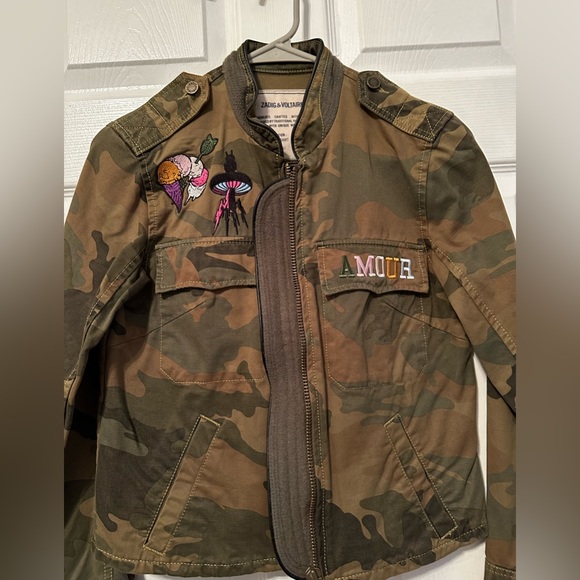 Zadig & Voltaire camouflage jacket with patches - Picture 2 of 8